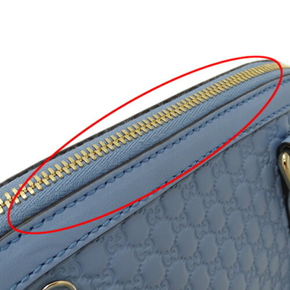 GUCCI Blue Leather Shoulder Bag - Picture 12 of 14
